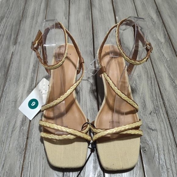 NWT A New Day Irena Sandal Heel in Tan Size 9 - Picture 5 of 12